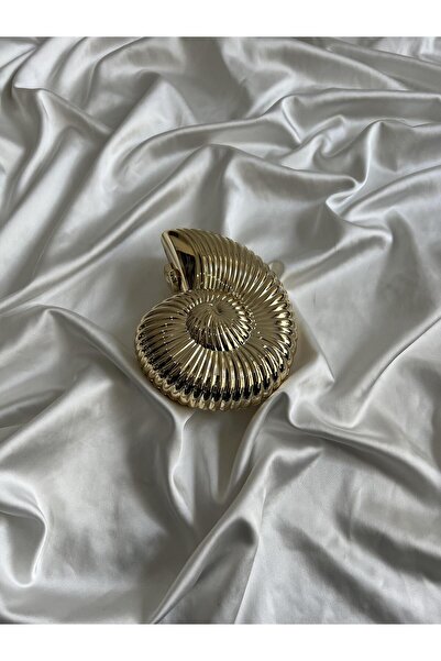 Mia Collection Nautilus Abiye Model Düğün Nişan Çantası Gold