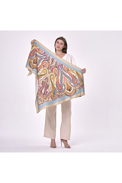Nomads Felt Nomads Shawl Patterned Large Wool Silk Scarf Shawl