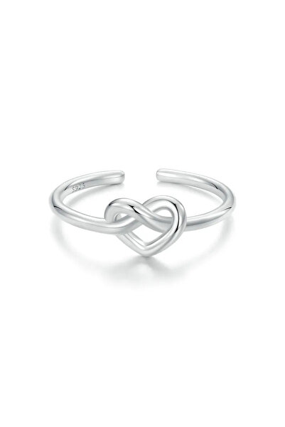 Bijuterii Nadiela Adjustable ring made of 925 Silver - Crossed heart
