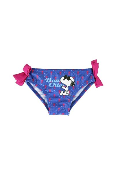 OEM Purple & Fuchsia Snoopy Cartoon Girls' Swim Briefs with Bow Detail, Size 92cm, Age 2
