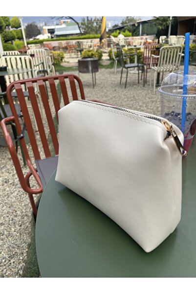 macsoo Women's Cream Makeup Bag