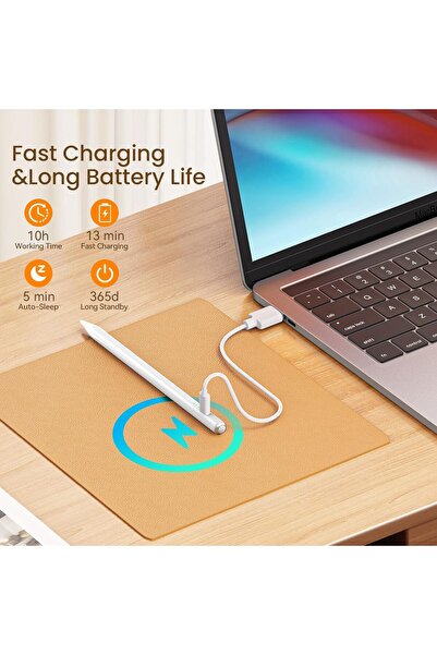 007 Hastraith iPad Stylus Pen (2018–2025) — 13-min Fast Charge, Tilt Sensitivity, Palm Rejection —