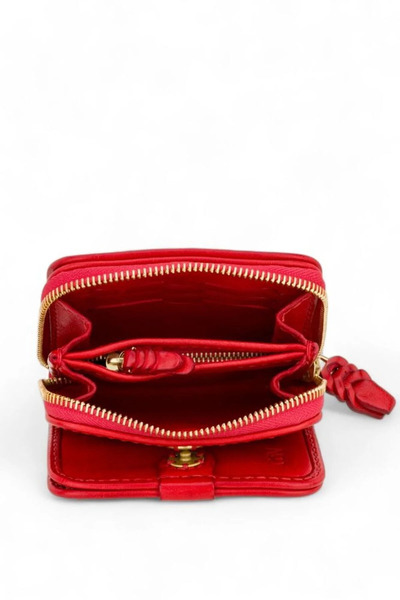 GÖN 100% HANDMADE WALLET WITH ZIPPER AND FENCE FENCE Closure (MARU)