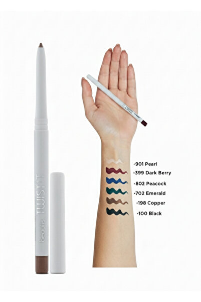 beaulis 198 Copper Asansörlü Göz Kalemi Saten Kahve