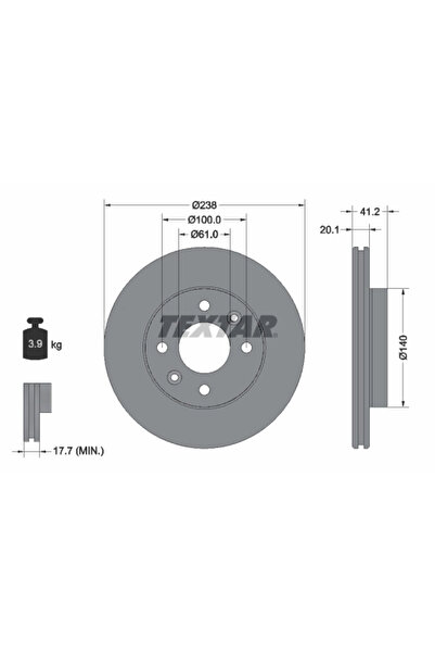 Krieger Set Discuri Frana Renault 11/19 1/19 2 1984-2016