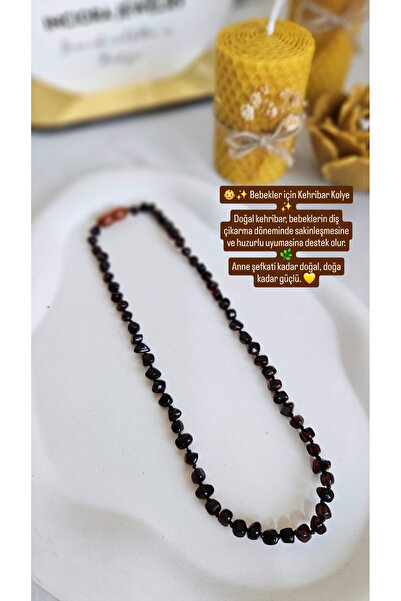 İNCİORA JEWELRY GERÇEK DOĞAL BEBEK KEHRİBAR KOLYE 3
