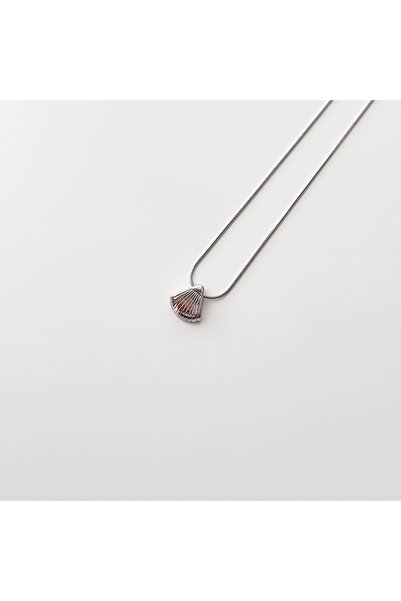 Boise Atelier Shilling Grey Steel Necklace | Çelik Kolye