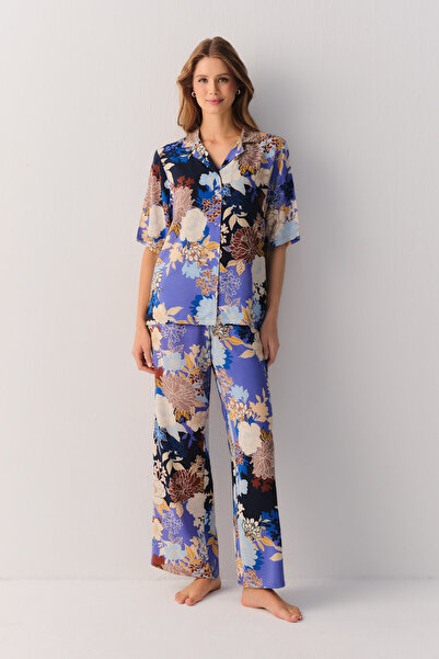 SUWEN Flowery Night Pantolon