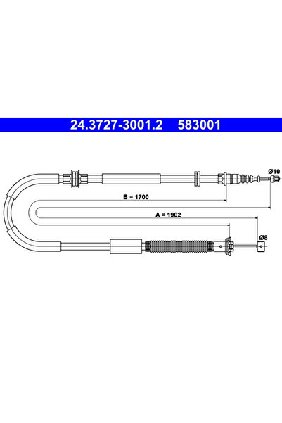 Ate Cablu Frana De Parcare Chrysler Delta Lancia Delta 3