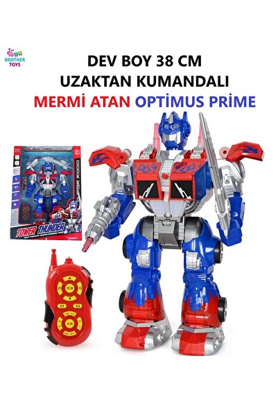 Brother Toys Uzaktan Kumandalı Dev Boy Optimus Prime Bumble Bee Transformer Mermi Ve Disk Atan Oyuncak Robot