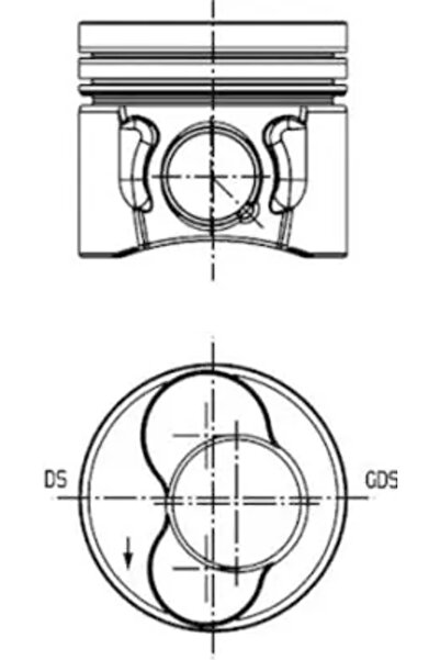 Kolbenschmidt Piston Pentru Cilindrii 1-2 Audi A3 Seat Altea/Cordoba/Ibiza 3