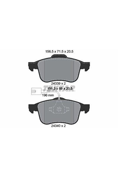 TEXTAR Set Placute Frana Frana Disc Alfa Romeo 159/Brera/Spider