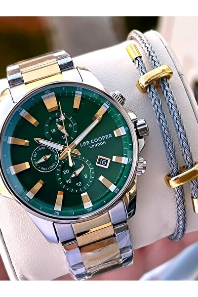 Lee Cooper Italian Design Bracelet Gift 2 Years Warranty 5 Atm Men's Wristwatch Elc.08327.270