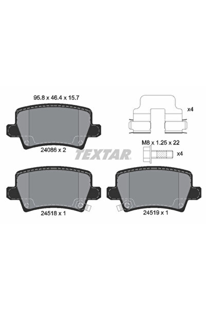 Krieger Set Placute Frana Frana Disc Honda Civic 8 2005-2012