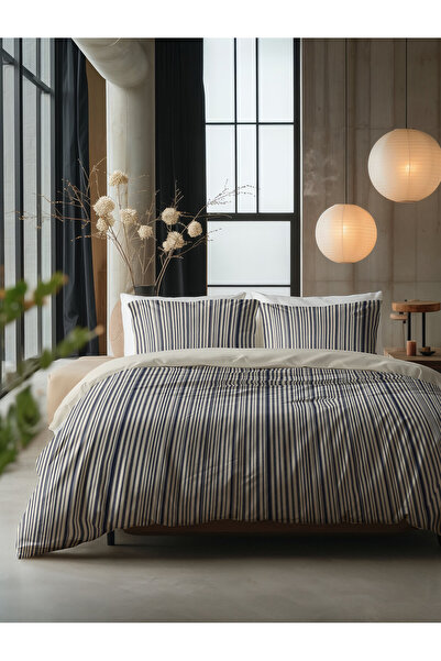 Sleeptime Duvet cover set, Cotton, Regatta Blue, 240 x 200 cm