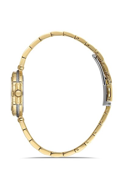 Dice Kayek Dk.1.Ag1398.04 Calendar Steel Case 5 Atm Water Resistant Gold Color Women's Wristwatch