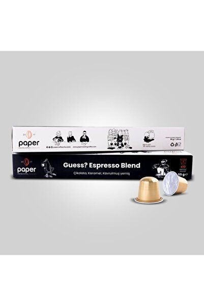PAPER ROASTING COFFEE & CHOCOLATE Guess? Espresso Blend Kapsül Kahve 55 gr.