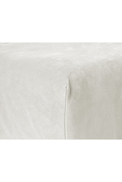 Sleeptime Fitted sheet, velvet, 160x200, Super soft, Cream
