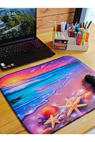 sgeteknoloji Sge Technology 55X45 cm Sea Star Anti-Slip Base Speed Surface Gamer Mouse Pad Gaming Pad