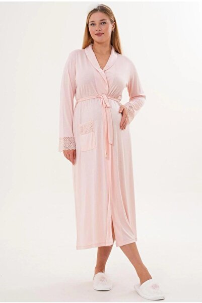 Lohusa Homewear Women's Pink Special Design Lace Detailed Maternity Pajama Se...