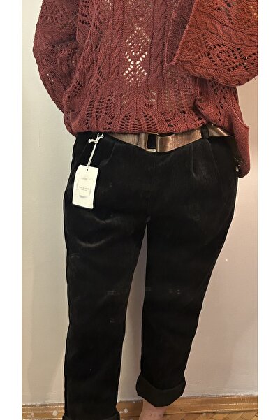 İTALYAN AS&SA HAVUÇ PAÇA YUMUŞAK KADİFE PANTOLON