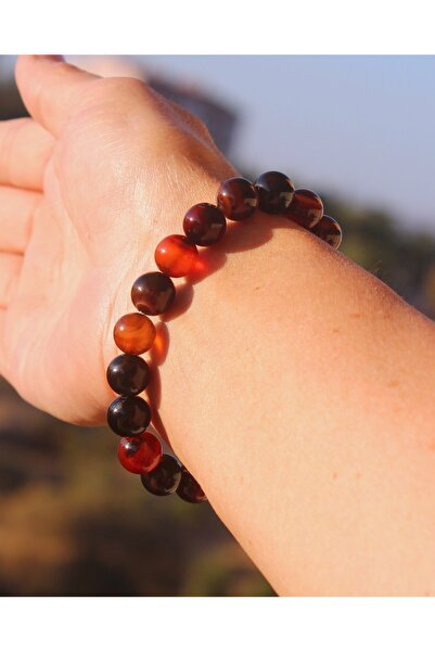 Altai Brown Agate Natural Stone Bracelet (10mm)