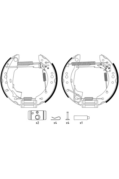 TEXTAR Set Saboti Frana Citroen C3 Pluriel 2003-2003