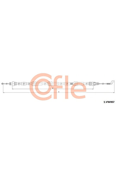 Cofle Cablu Frana De Parcare Spate Dreapta Vw Multivan T5/Transporter T5 Bus/...