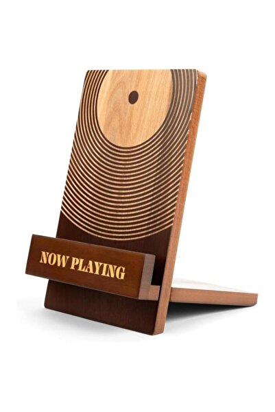 Generic Record Display Stand, Vinyl Record Stand, Album Display Solid Wood St...