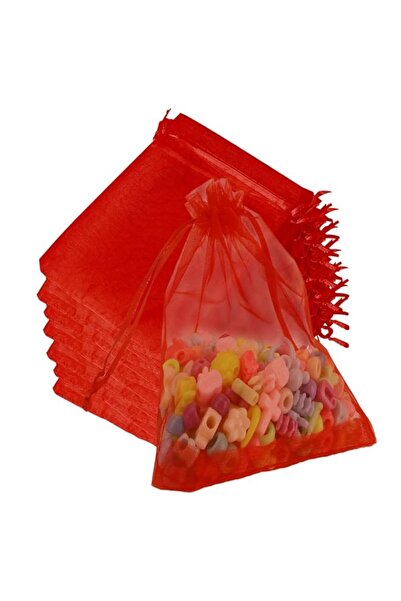 Generic 50 Pcs Sheer Organza Bags 5 x 7 Inch, Party Favor Bags with Drawstring, Mesh Drawstring Bags, Jewel