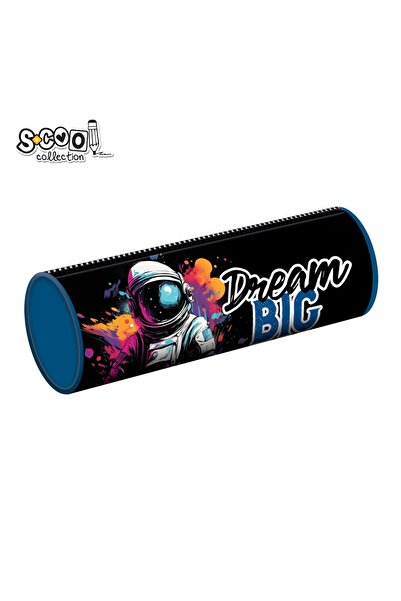 S COOL Penar tubular, 1 fermoar, DREAM BIG, 21.5x7.3 cm - S-COOL