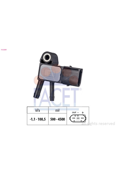 FACET Senzor Presiune Aer Chrysler 300C Jeep Compass/Grand Cherokee 3/Grand C...