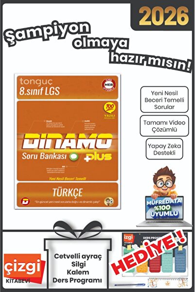 Tonguç Yayınları 8. Sınıf Türkçe Dinamo Soru Bankası