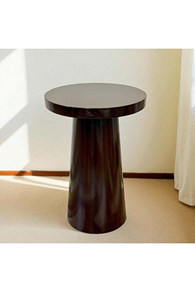 fani baytik Elegant Small Dark Brown Serving Table