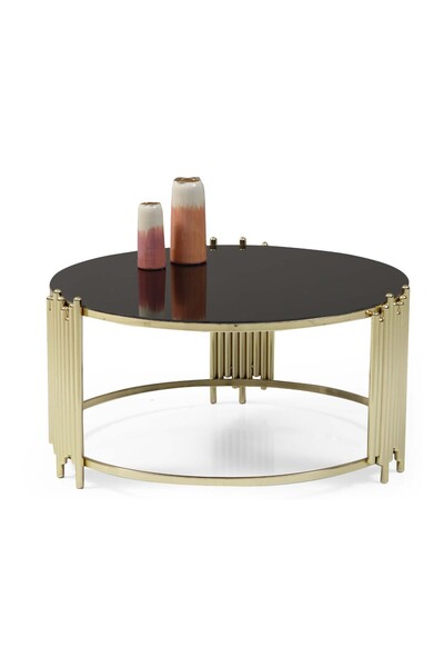 Storish Lara Altın Orta Sehpa