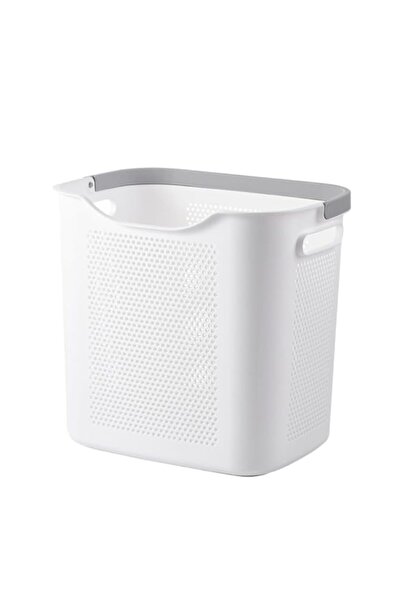 Generic Large Dirty Clothes Basket 38.5x29x36cm – White | Durable PP Laundry ...