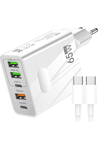 Other 65 W SZYBKA ŁADOWARKA SIECIOWA: 2x USB-C PowerDelivery 3x USB-A QC 3.0 ...