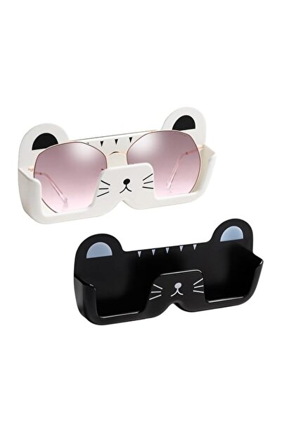 Generic HASTHIP® 2PCS Cat-Shaped Sunglasses Organizer Wall Mount, Drill-Free ...