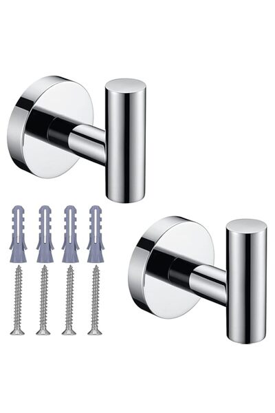 Generic Polished Chrome Towel Coat Hooks SUS304 Stainless Steel Bathroom Clot...