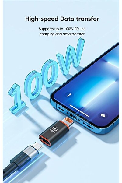 Generic USB-C to Lightning Adapter - Fast Charge 27W Female PD, Compatible with iPhone 14/13/12/11/Pro Max/X