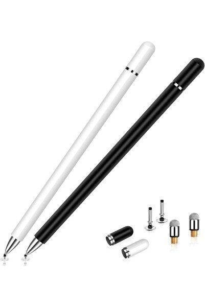 Arabest قلم iPad Stylus Pen - عبوة من قطعتين - عالمي، متوافق مع أجهزة iOS وAndroid اللوحية والهواتف، متعدد الاستخدامات