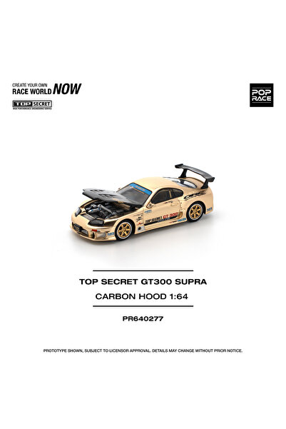 pop race 1 غطاء محرك سيارة سوبرا كاربون توب سيكريت GT300 - نموذج سيارة مصبوب ...