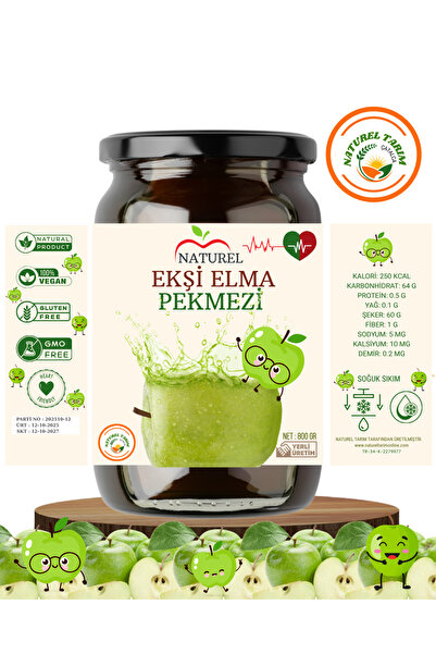 NATUREL EKŞİ ELMA PEKMEZİ 800 GR