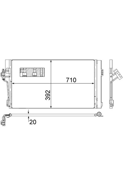 MAHLE Condensator Climatizare Mercedes-Benz Viano/Vito / Mixto Caroserie/Vito...