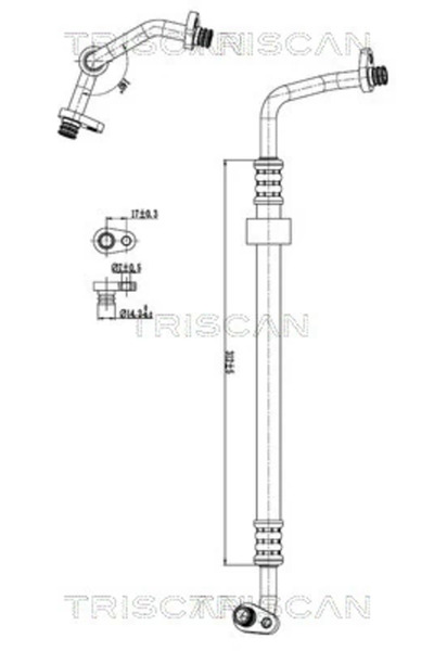 TRISCAN Conducta Presiune Variabila Aer Conditionat Citroen C4 Grand Picasso ...