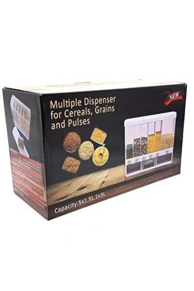 Generic ECVV Multiple Dispenser For Grains & Cereals - Dry Food Dispenser, One-Click Output Food Containers