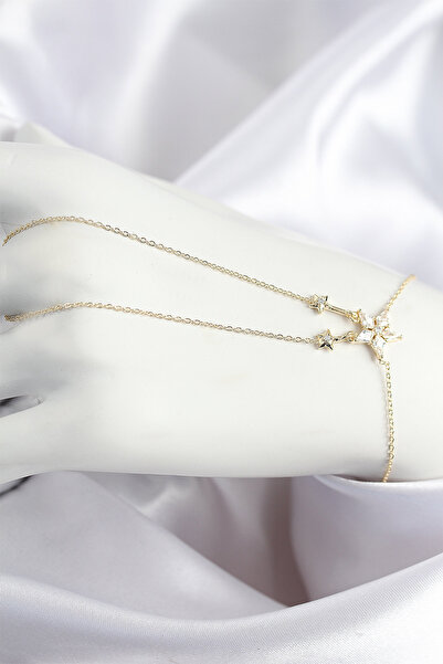 Skygo Brass Zircon Stone Star Model Gold Color Shahmeran - Tj-Sn710