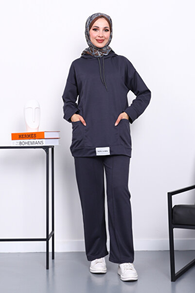 İmajButik Smoked Front Label Two-Thread Hijab Set