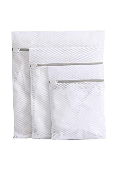 Generic KepVenKia Honeycomb Mesh Laundry Bags With Sturdy Zipper for Delicates,3Pcs Durable Mesh Wash Bags（