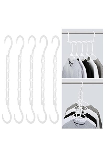 Generic HASTHIP® Clothes Hangers for Wardrobe 5-Hole Clothes Hangers Space Sa...